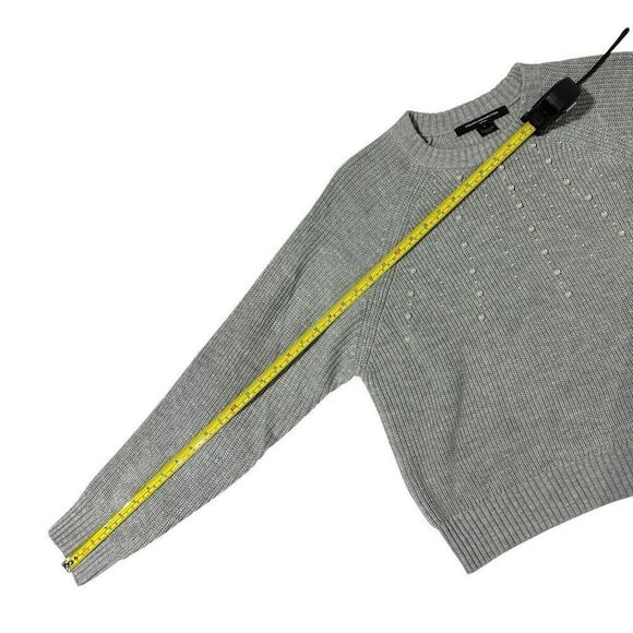 French Connection Women's Embellished Grey Sweater Size Large - Picture 9 of 15